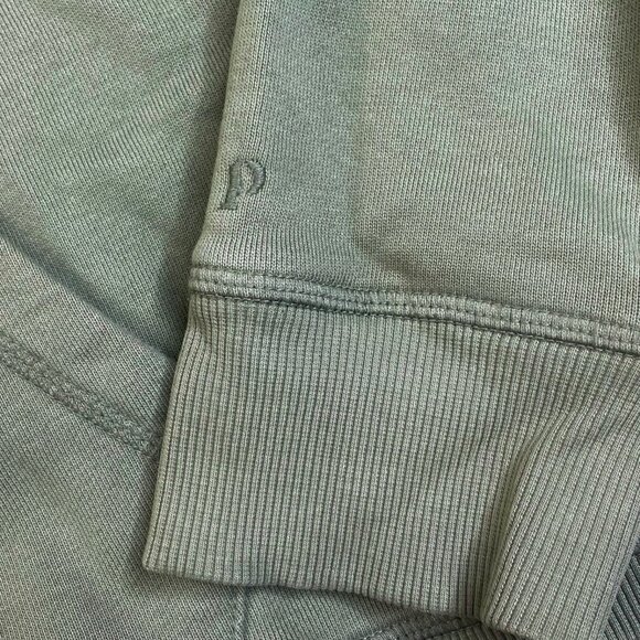 Pact Organic Cotton Sage Green Zip Up Hoodie FLAW - Picture 6 of 9